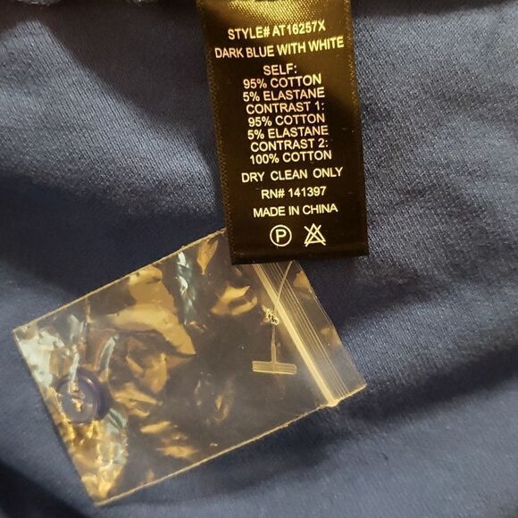 Stitch Fix | Katie Sturino Blue Race Stripe Polo Size XL NWOT - Picture 3 of 5